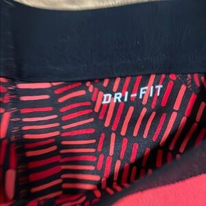Nike Pro Red and Black Athletic Top